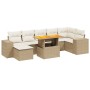 Juego de sofás de jardín con cojines beige 8 pzas ratán PE de , Conjuntos de jardín - Ref: Foro24-3272745, Precio: 555,26 €, ...