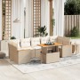 Juego de sofás de jardín con cojines beige 8 pzas ratán PE de , Conjuntos de jardín - Ref: Foro24-3272990, Precio: 553,99 €, ...