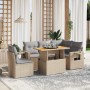 Juego de sofás jardín con cojines 6 pzas ratán sintético beige de , Conjuntos de jardín - Ref: Foro24-3271759, Precio: 428,21...