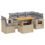 Juego de sofás jardín con cojines 6 pzas ratán sintético beige de , Conjuntos de jardín - Ref: Foro24-3271759, Precio: 428,21...