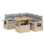 Juego de sofás jardín con cojines 6 pzas ratán sintético beige de , Conjuntos de jardín - Ref: Foro24-3271752, Precio: 428,21...