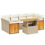 Set sofás de jardín 7 piezas y cojines ratán sintético beige de , Conjuntos de jardín - Ref: Foro24-3273858, Precio: 495,47 €...