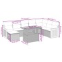 Set de sofás de jardín 9 pzas con cojines ratán sintético beige de , Conjuntos de jardín - Ref: Foro24-3274097, Precio: 551,2...