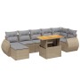 Juego de sofás de jardín con cojines beige 8 pzas ratán PE de , Conjuntos de jardín - Ref: Foro24-3275824, Precio: 541,74 €, ...