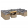 Set de sofás de jardín 11pzas con cojines ratán sintético beige de , Conjuntos de jardín - Ref: Foro24-3273250, Precio: 711,2...