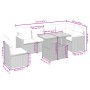 Set sofás de jardín 7 piezas y cojines ratán sintético beige de , Conjuntos de jardín - Ref: Foro24-3273102, Precio: 473,39 €...