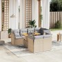 Juego de sofás de jardín con cojines beige 8 pzas ratán PE de , Conjuntos de jardín - Ref: Foro24-3270709, Precio: 546,96 €, ...