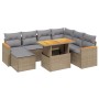Juego de sofás de jardín con cojines beige 8 pzas ratán PE de , Conjuntos de jardín - Ref: Foro24-3273194, Precio: 508,72 €, ...