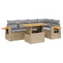 Juego de sofás jardín con cojines 6 pzas ratán sintético beige de , Conjuntos de jardín - Ref: Foro24-3273509, Precio: 427,01...