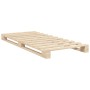 Estructura de cama con cabecero madera maciza de pino 90x200 cm de , Camas y somieres - Ref: Foro24-3281574, Precio: 148,27 €...