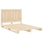 Estructura de cama con cabecero madera maciza pino 140x200 cm de , Camas y somieres - Ref: Foro24-3281534, Precio: 197,52 €, ...