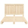 Estructura de cama con cabecero madera maciza pino 140x200 cm de , Camas y somieres - Ref: Foro24-3281534, Precio: 197,52 €, ...