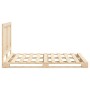 Estructura de cama con cabecero madera maciza pino 140x200 cm de , Camas y somieres - Ref: Foro24-3281534, Precio: 197,52 €, ...