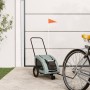 Remolque de bicicleta mascotas hierro tela Oxford gris de , Cochecitos para mascotas - Ref: Foro24-93972, Precio: 99,74 €, De...