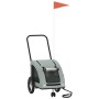 Remolque de bicicleta mascotas hierro tela Oxford gris de , Cochecitos para mascotas - Ref: Foro24-93972, Precio: 99,74 €, De...