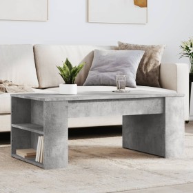 Mesa de centro madera de ingeniería gris hormigón 102x55x42 cm de , Mesas de centro - Ref: Foro24-831856, Precio: 57,52 €, De...
