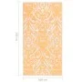 Alfombra de exterior PP naranja y blanco 160x230 cm de vidaXL, Protectores para exterior - Ref: Foro24-310462, Precio: 40,31 ...
