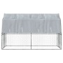 Jaulas perros con techo puerta 2 uds acero galvanizado plateado de , Casetas para perros - Ref: Foro24-3294909, Precio: 250,1...
