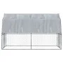 Jaulas perros con techo puerta 2 uds acero galvanizado plateado de , Casetas para perros - Ref: Foro24-3294909, Precio: 279,9...
