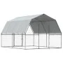 Jaulas perros con techo puerta 2 uds acero galvanizado plateado de , Casetas para perros - Ref: Foro24-3294909, Precio: 279,9...