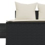 Tumbona doble con cojines ratán sintético negro de , Tumbonas - Ref: Foro24-368389, Precio: 267,68 €, Descuento: %