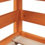 Cama con techo madera maciza pino marrón 80x200 cm de , Camas y somieres - Ref: Foro24-3282395, Precio: 276,01 €, Descuento: %