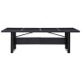 Mesa de jardín ratán sintético y vidrio negro 240x90x74 cm de vidaXL, Mesas de jardín - Ref: Foro24-310071, Precio: 257,74 €,...