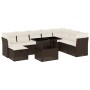 Set de sofás de jardín 9 pzas y cojines ratán sintético marrón de , Conjuntos de jardín - Ref: Foro24-3274713, Precio: 606,10...