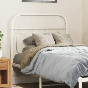 White metal headboard 90 cm by , Headboards and footboards - Ref: Foro24-377194, Price: 30,02 €, Discount: %