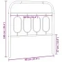Weißes Metallkopfteil 90 cm von , Kopf- und Fußteile - Ref: Foro24-377194, Preis: 30,02 €, Rabatt: %