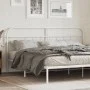White metal headboard 200 cm by , Headboards and footboards - Ref: Foro24-377204, Price: 42,74 €, Discount: %