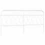 Cabecero de metal blanco 200 cm de , Cabeceros y pies de cama - Ref: Foro24-377204, Precio: 43,26 €, Descuento: %