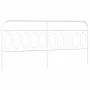 White metal headboard 200 cm by , Headboards and footboards - Ref: Foro24-377204, Price: 42,74 €, Discount: %