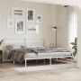 Cabecero de metal blanco 200 cm de , Cabeceros y pies de cama - Ref: Foro24-377204, Precio: 43,26 €, Descuento: %
