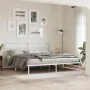 White metal headboard 200 cm by , Headboards and footboards - Ref: Foro24-377204, Price: 42,74 €, Discount: %