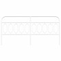 Cabecero de metal blanco 200 cm de , Cabeceros y pies de cama - Ref: Foro24-377204, Precio: 43,26 €, Descuento: %