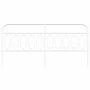 White metal headboard 200 cm by , Headboards and footboards - Ref: Foro24-377204, Price: 42,74 €, Discount: %