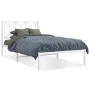 Metallbettgestell mit weißem Kopfteil 107x203 cm von , Betten und Lattenroste - Ref: Foro24-376173, Preis: 79,65 €, Rabatt: %