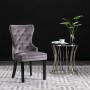 Sillas de comedor 4 unidades terciopelo gris de vidaXL, Sillas de comedor - Ref: Foro24-3055873, Precio: 645,64 €, Descuento: %