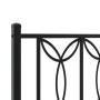 Estructura de cama con cabecero metal negro 80x200 cm de , Camas y somieres - Ref: Foro24-376119, Precio: 72,91 €, Descuento: %