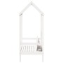 Banco con techo madera maciza de pino blanco 117,5x70x176,5 cm de , Bancos - Ref: Foro24-846995, Precio: 135,51 €, Descuento: %