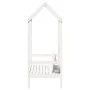 Banco con techo madera maciza de pino blanco 117,5x70x176,5 cm de , Bancos - Ref: Foro24-846995, Precio: 133,74 €, Descuento: %