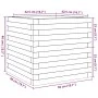 Jardinera de madera maciza Douglas 50x50x46 cm de , Maceteros y jardineras - Ref: Foro24-3282407, Precio: 105,97 €, Descuento: %
