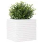 Jardinera de madera maciza de pino blanca 50x50x46 cm de , Maceteros y jardineras - Ref: Foro24-3282405, Precio: 120,40 €, De...
