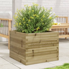 Jardinera de madera de pino impregnada 60x60x46 cm de , Maceteros y jardineras - Ref: Foro24-3282413, Precio: 127,73 €, Descu...