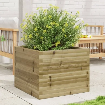 Jardinera de madera de pino impregnada 60x60x46 cm de , Maceteros y jardineras - Ref: Foro24-3282413, Precio: 125,69 €, Descu...