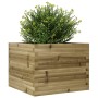 Jardinera de madera de pino impregnada 60x60x46 cm de , Maceteros y jardineras - Ref: Foro24-3282413, Precio: 127,73 €, Descu...