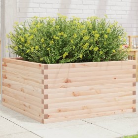 Jardinera de madera maciza de pino 90x90x46 cm de , Maceteros y jardineras - Ref: Foro24-3282424, Precio: 170,20 €, Descuento: %