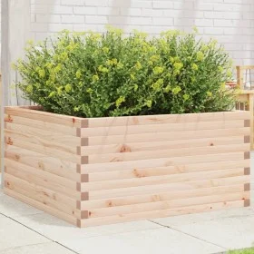 Jardinera de madera maciza de pino 90x90x46 cm de , Maceteros y jardineras - Ref: Foro24-3282424, Precio: 168,06 €, Descuento: %