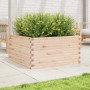 Jardinera de madera maciza de pino 90x90x46 cm de , Maceteros y jardineras - Ref: Foro24-3282424, Precio: 170,20 €, Descuento: %